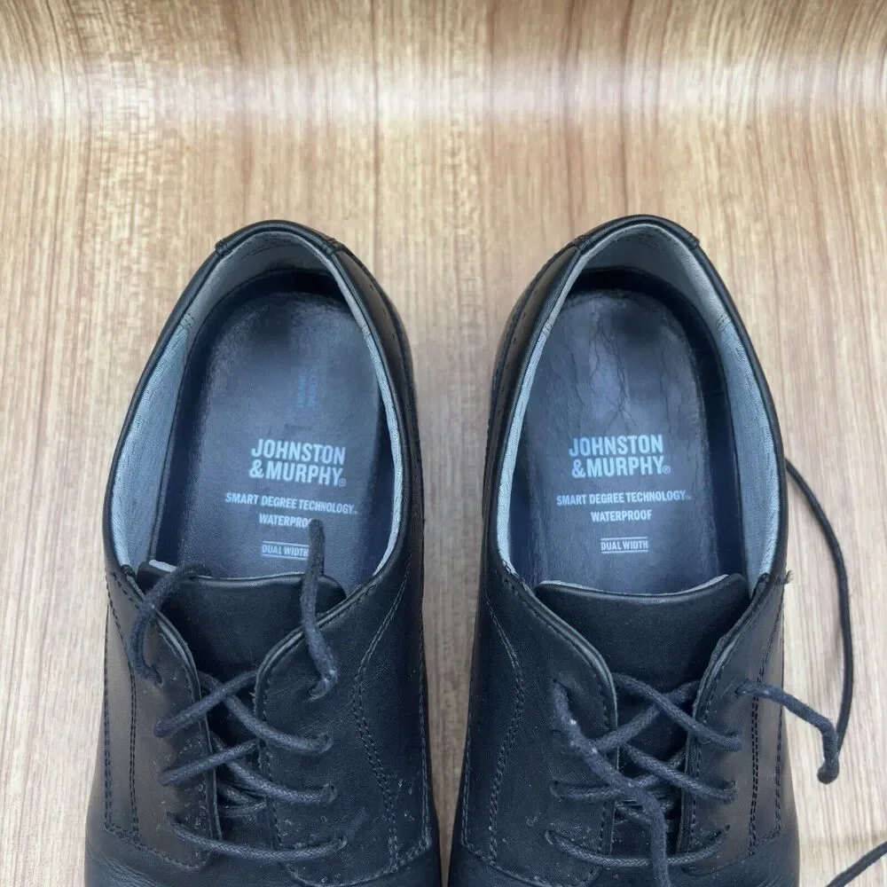 JOHNSTON MURPHY XC4 MADDOX CAP TOE MEN'S SHOES 11.5 M BLACK SHOES